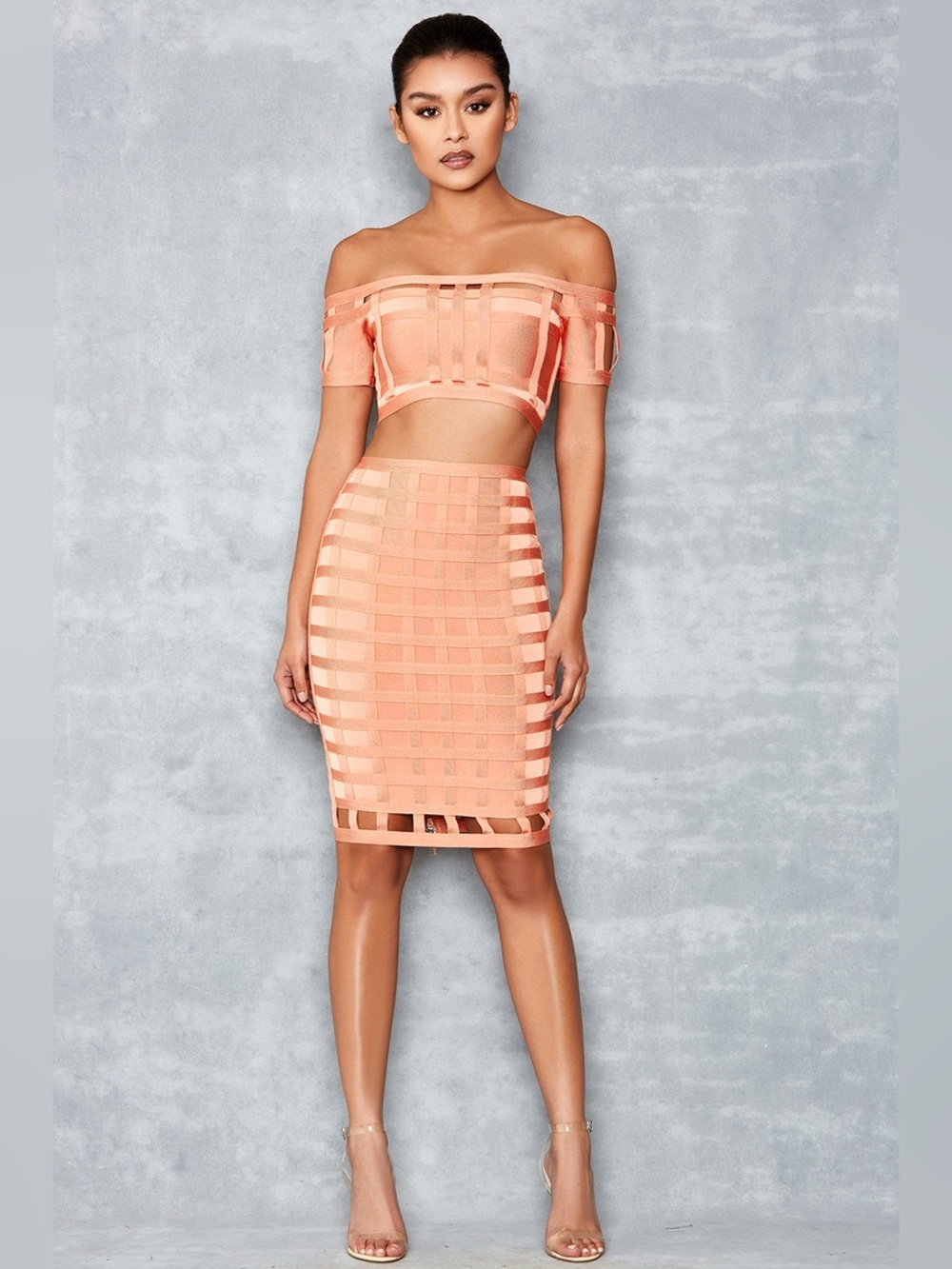 Mistress Rocks "Make Believe" 2pc set in Peach